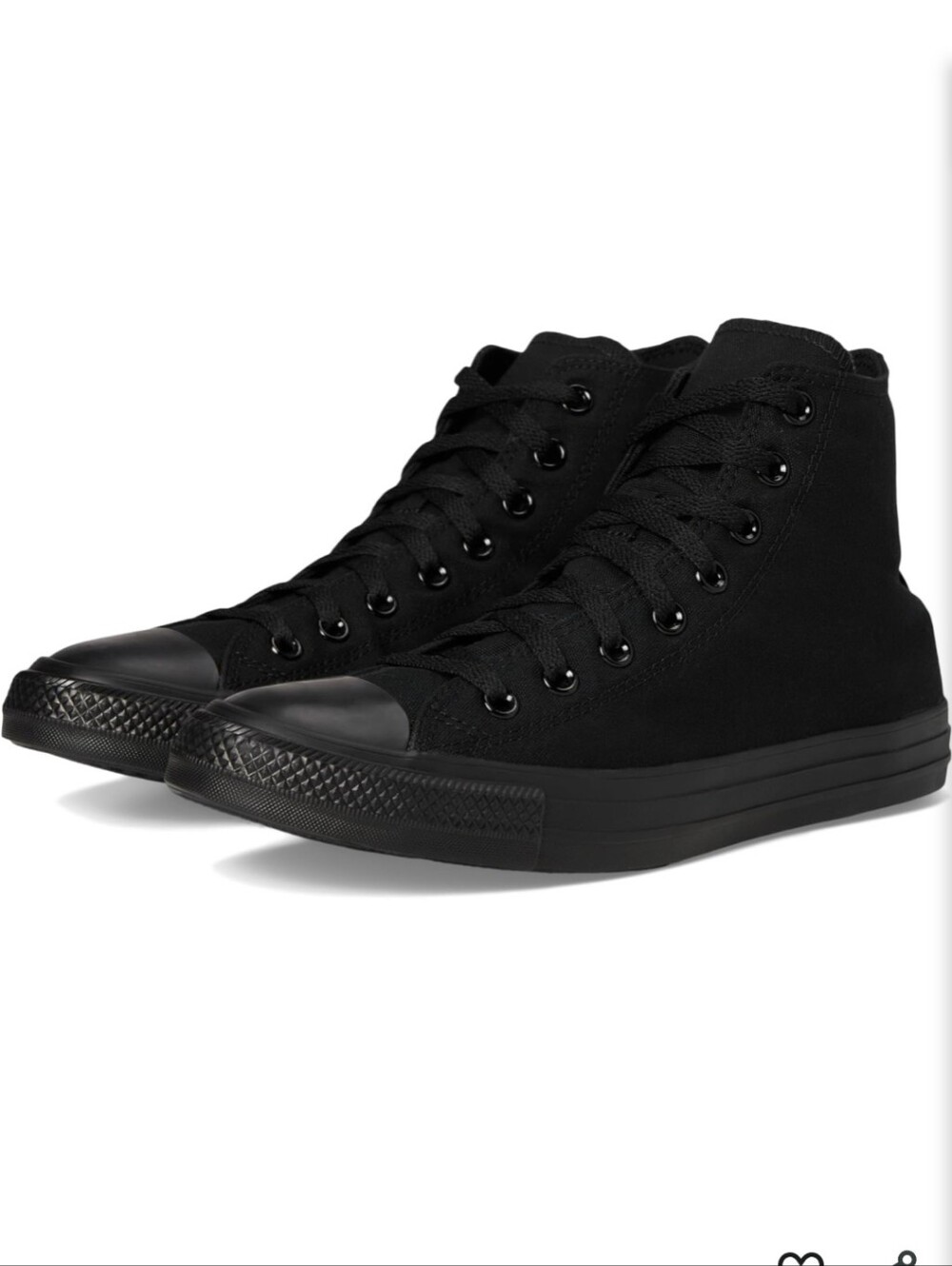Converse Black Monochrome Unisex Adult Chuck Taylor All Star High Top Sneakers